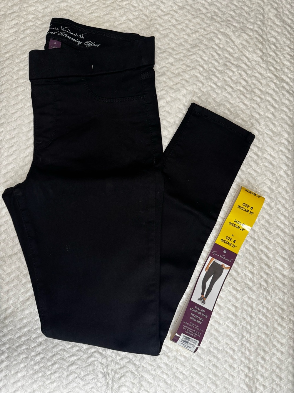 Gloria Vanderbilt Black Ankle Pull-On Jeggings